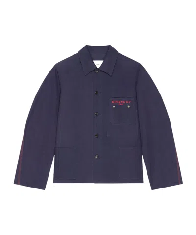 GIVENCHY COUTURE SEAM JACKET IN DENIM EMBROIDERED GIVENCHY PARIS