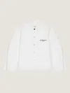 Givenchy Couture Seam Jacket In Denim Embroidered  Paris In White