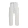 Givenchy White Denim Wide-leg Jeans In White
