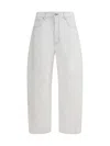 Givenchy White Denim Wide-leg Jeans In White