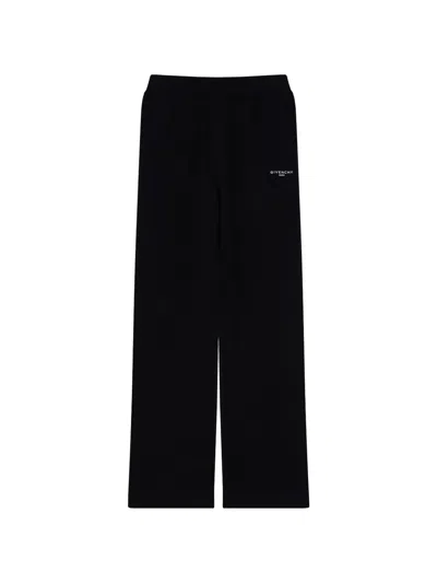 Givenchy Couture Seam Jogger Pants In Fleece In Black