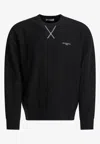Givenchy Crew Neck Long Sleeve Ribbed Sweatshirt In Black