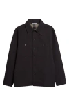 Givenchy Couture Seam Dry Wool Flannel Shirt Patch Pocket In Animal Print