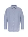 Givenchy Couture Seam Overshirt In Blue