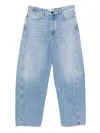 Givenchy Couture Seam Trousers Contrast Stitching Design In Blue