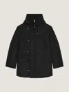 Givenchy Couture Seam Parka In Black
