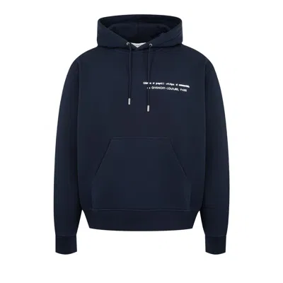 Pre-owned Givenchy Couture Seam Regular Fit Hoodie 'night Blue' | Men's Size M