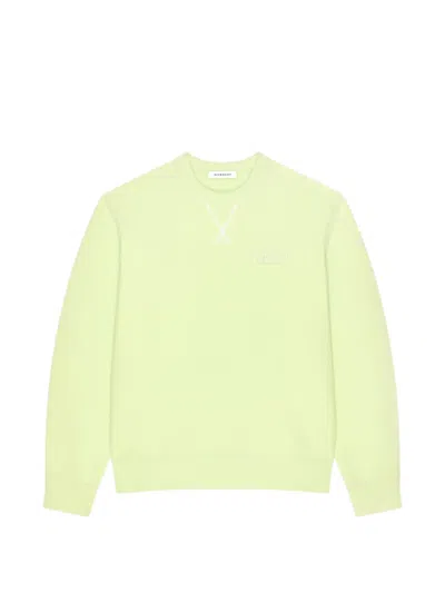 Givenchy Couture Seam Sweatshirt Aus Fleece Mit  Paris In Green