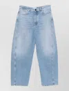 Givenchy Couture Seam Trousers Contrast Stitching Design In Blue