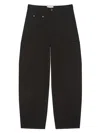 Givenchy Couture Seam Trousers In Cotton Embroidered  Paris In Black