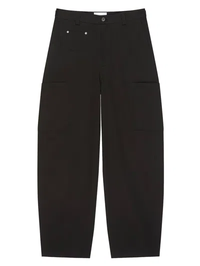 Givenchy Couture Seam Trousers In Cotton Embroidered  Paris In Black