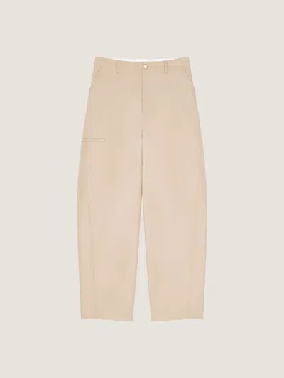 Givenchy Trouseralon Couture Seam En Coton Avec Patch  Paris In Brown