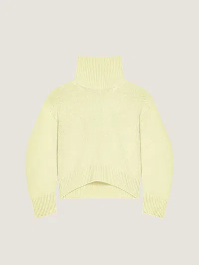 Givenchy Pull Col Roulé Couture Seam En Laine D'alpaga Et Yack In Neutral