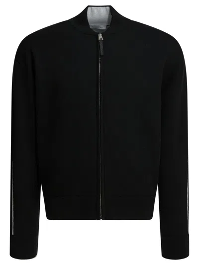 Givenchy Wool-blend Knitted Cardigan In Black