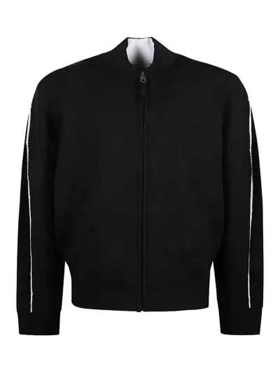 Givenchy Couture Seam Zipped Cardigan In Black
