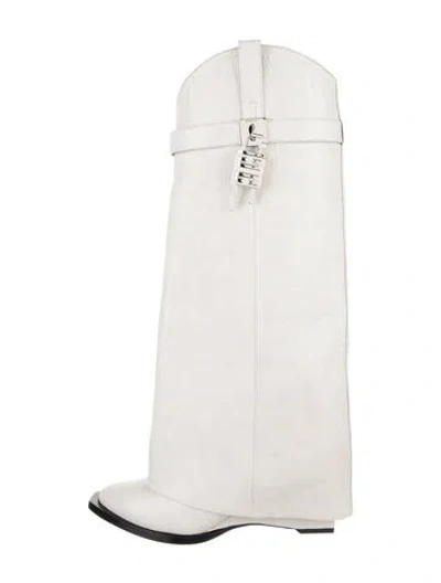 Pre-owned Givenchy Cowboy Corset Boots Leather Boots In Neutral