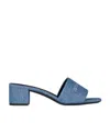 Givenchy '4g' Open Toe Block Heel Sandals In Blue