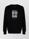 GIVENCHY CRACKED TEXTURE CREWNECK SWEATER WITH DROP SHOULDER