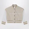 Givenchy Logo-embroidered Bomber Jacket In Beige