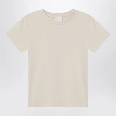 Givenchy Kids' Cream-colored Cotton T-shirt In Beige