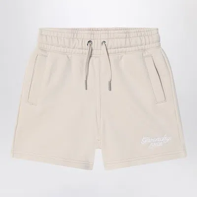 Givenchy Kids' Cream-colored Shorts In Cotton Blend In White