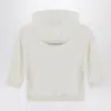 Givenchy Cream Ribbed Hoodie In Neutral