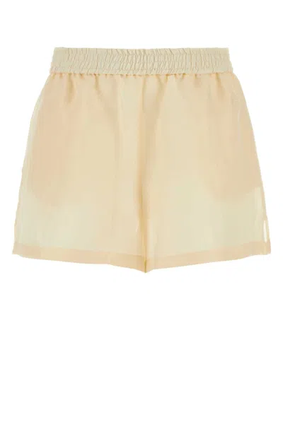 GIVENCHY CREAM SILK BLEND SHORTS