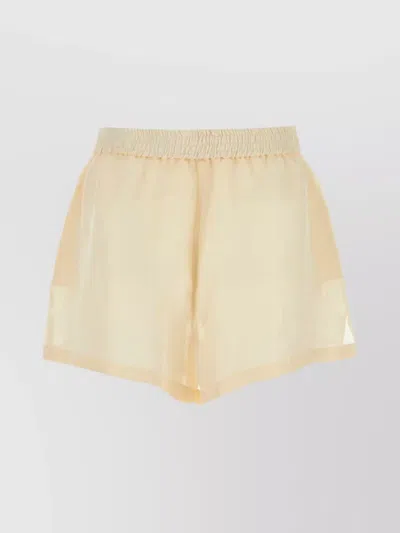 Givenchy Silk Blend Mini Shorts For Women In White