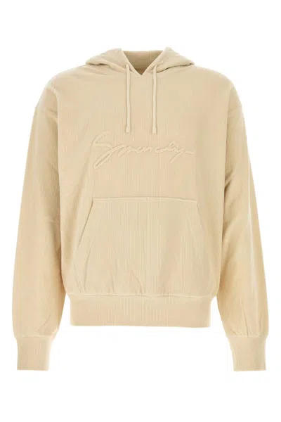 Givenchy Cream Stretch Corduroy Sweatshirt In Neutral