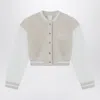 Givenchy Cream/beige Bomber Jacket With Logo In Neutral