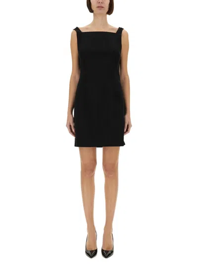 Givenchy Crepe And Satin Dress In Black