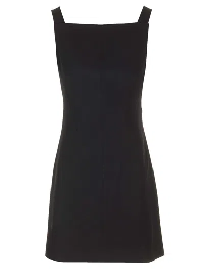 Givenchy Black Mini Dress With Back Neckline In Multi