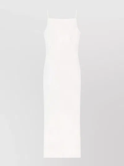 Givenchy Crepe Cady Maxi Dress Spaghetti Straps In White