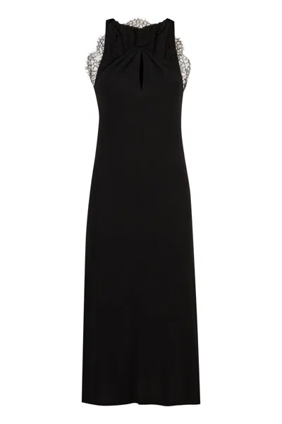 Givenchy Women's Dress In Crepe With Lace In Black
