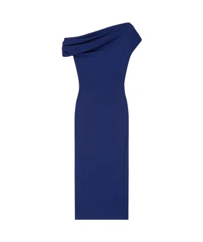 GIVENCHY ASYMMETRIC DRAPED DRESS IN CREPE