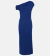 Givenchy Robe Drapée Asymétrique En Crêpe In Blau