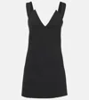 Givenchy V-collar Mini Dress In Black