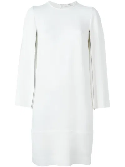 Givenchy Crepe Slit Sleeve Dress In White