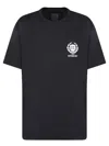 Givenchy Crest Logo Embroidered T-shirt In Black