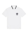 Givenchy Crest Polo Shirt In Cotton In White