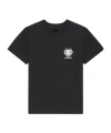 Givenchy Crest Logo Embroidered T-shirt In Black
