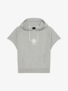 GIVENCHY GIVENCHY CREST OVERSIZED SLEEVELESS HOODIE IN FLEECE