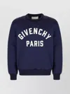 Givenchy Crew Neck Cuffs And Hem In Blue