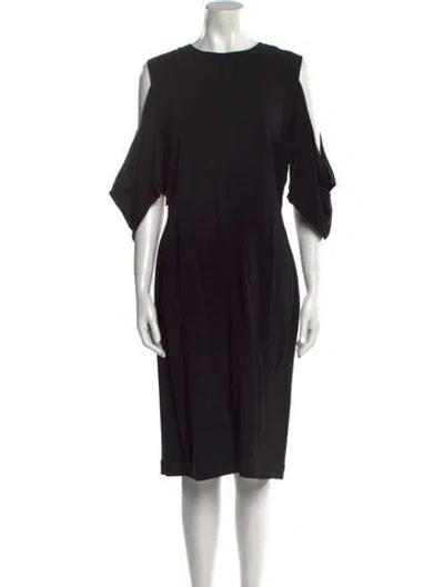 Pre-owned Givenchy Crew Neck Knee-length Dress In Black