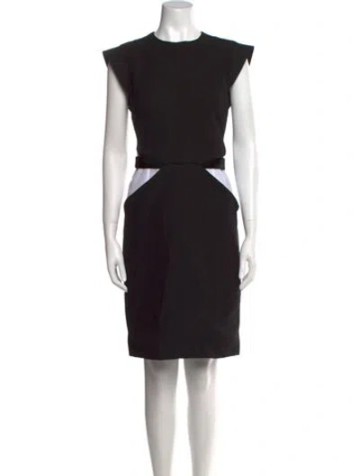 Pre-owned Givenchy Crew Neck Knee-length Dress In Black