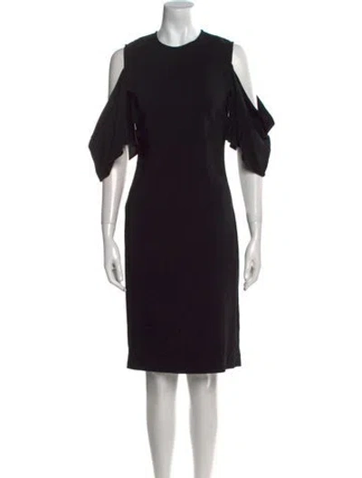 Pre-owned Givenchy Crew Neck Knee-length Dress In Black