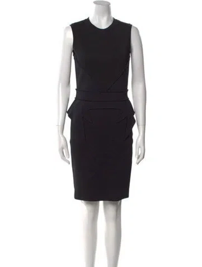 Pre-owned Givenchy Crew Neck Knee-length Dress In Black
