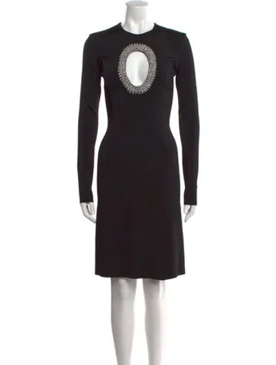 Pre-owned Givenchy Crew Neck Knee-length Dress In Black