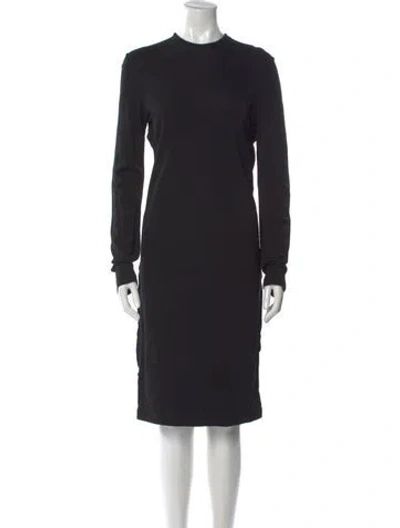 Pre-owned Givenchy Crew Neck Knee-length Dress In Black