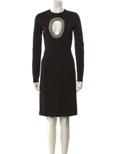 Pre-owned Givenchy Crew Neck Knee-length Dress In Black